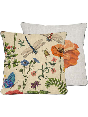 Madre Selva Kissenhülle "Tierra Bella" in Beige/ Bunt - (L)45 x (B)45 cm