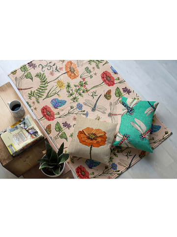 Madre Selva Kussenhoes "Tierra Bella" beige/meerkleurig - (L)45 x (B)45 cm