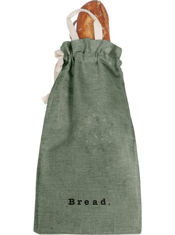 Madre Selva Worek ''Green Moss'' w kolorze zielonym na pieczywo - 23 x 42 x 2 cm