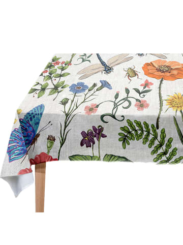 Madre Selva Obrus "Tierra Bella" w kolorze kremowym ze wzorem - 250 x 140 cm