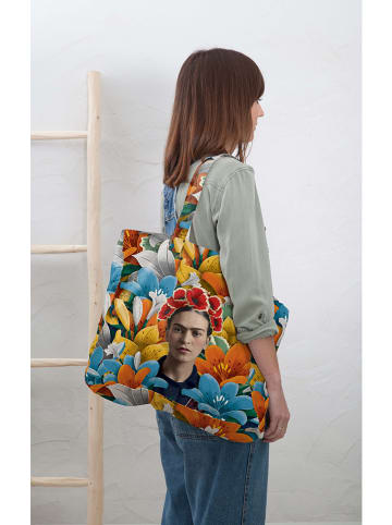 Madre Selva Shopper "Primavera" in Bunt - (B)50 x (H)40 cm