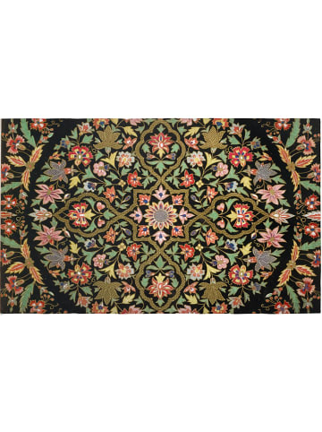 Madre Selva Dywan "Old Mandala" w kolorze czarno-zielono-żółtym - 178 x 135 cm