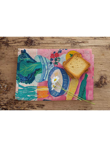 Madre Selva 2-delige set: theedoeken "Kitchen" meerkleurig - (L)70 x (B)50 cm