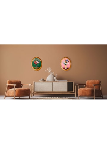 Madre Selva Druk artystyczny "Eclectic Bunch" w ramce - 50 x 40 cm