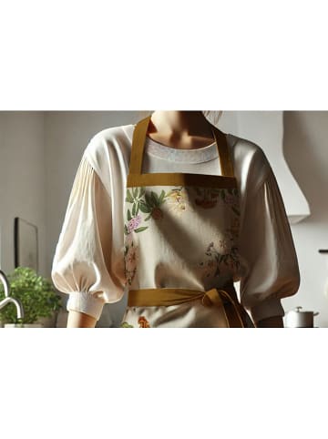 Madre Selva Kochschürze in Hellbraun/ Beige
