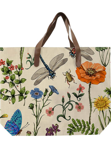 Madre Selva Shopper bag w kolorze beżowym ze wzorem - 55 x 40 x 1 cm
