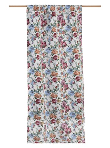 Madre Selva Gordijn "Rosalia" crème/lichtroze/lichtblauw - (L)300 x (B)140 cm