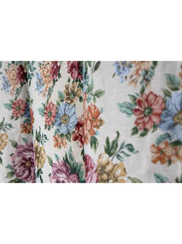 Madre Selva Gordijn "Rosalia" crème/lichtroze/lichtblauw - (L)300 x (B)140 cm