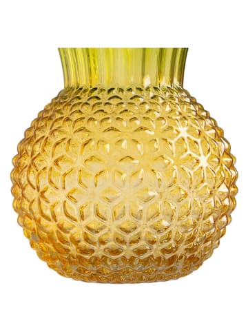 Madre Selva Wazon w kolorze żółto-zielonym - wys. 17 cm