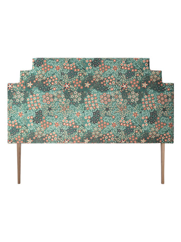 Madre Selva Kopfteil "Sunshine Petals" in Grün/ Rot - (B)150 x (H)121 cm