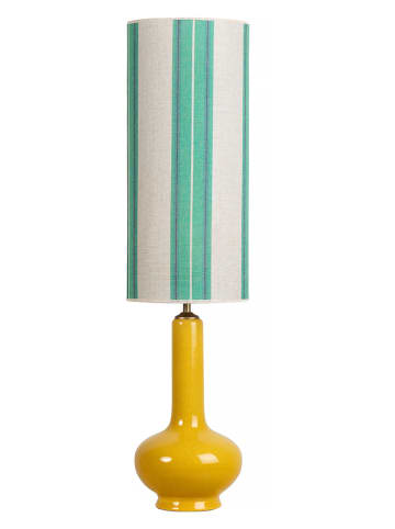 Madre Selva Lampa stołowa "Coline" w kolorze żółto-zielono-białym - wys. 65 cm