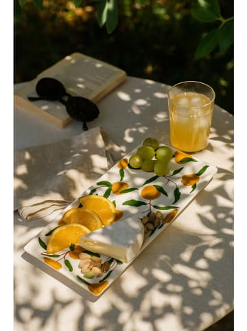 Madre Selva Talerz w kolorze żółto-zielonym do serwowania - 31 x 15 cm