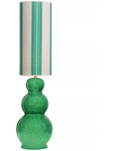 Madre Selva Lampa stołowa "Miller" w kolorze zielonym - wys. 65 x Ø 35 cm