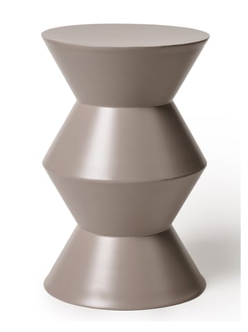Madre Selva Beistelltisch "Coleman" in Grau - (H)43 x Ø 35 cm