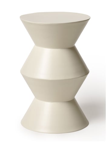 Madre Selva Bijzettafel "Coleman" taupe - (H)43 x Ø 35 cm