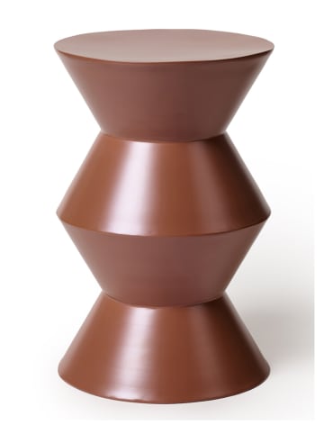 Madre Selva Bijzettafel "Coleman" lichtbruin - (H)43 x Ø 35 cm