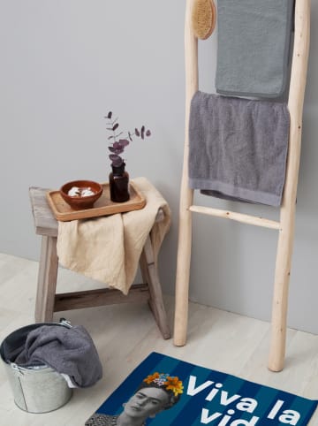 Madre Selva Badvorleger in Blau - (L)40 x (B)60 cm