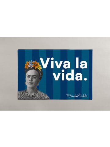 Madre Selva Badvorleger in Blau - (L)40 x (B)60 cm