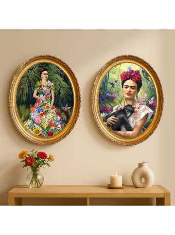 Madre Selva Ingelijste kunstdruk "Floral Soul" meerkleurig - (B)40 x (H)50 cm