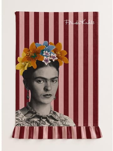 Madre Selva Theedoek "Frida" roze/lichtroze - (L)75 x (B)50 cm