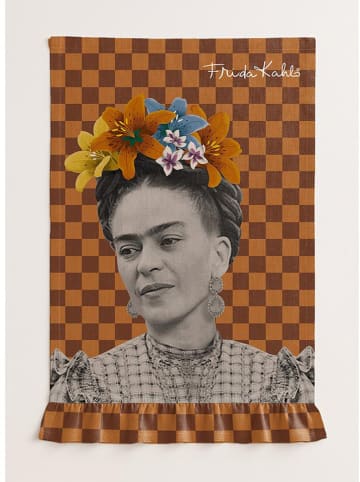 Madre Selva Theedoek "Frida" lichtbruin - (L)75 x (B)50 cm