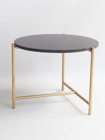 Madre Selva Bijzettafel "Morgans" zwart - (H)40 x Ø 50 cm