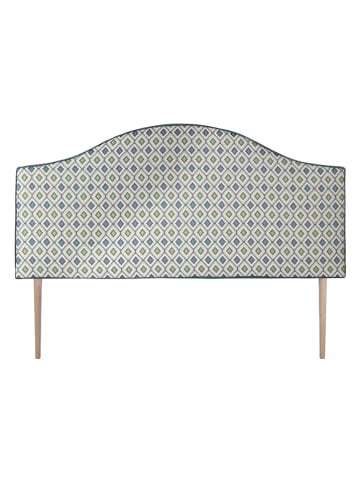 Madre Selva Bett-Kopfteil "Suzanne" in Grün/ Blau - (B)150 cm