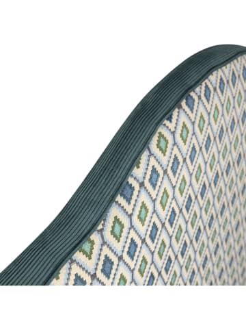 Madre Selva Bett-Kopfteil "Suzanne" in Grün/ Blau - (B)150 cm