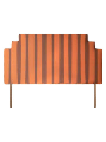 Madre Selva Kopfteil "Sunset" in Orange/ Braun - (B)150 x (H)121 cm