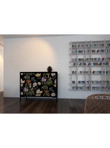 Madre Selva Sideboard "Wilma" in Bunt/ Schwarz - (B)113 x (H)75 x (T)45 cm