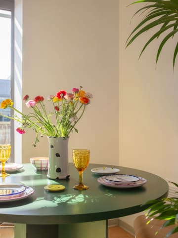 Madre Selva Stół "Matilda" w kolorze zielonym - wys. 72 x Ø 120 cm