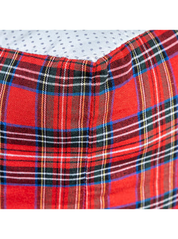 Madre Selva Poef "Cottage" rood - (H)50 x Ø 50 cm