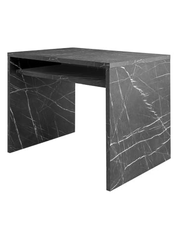 Madre Selva Biurko "Morrison" w kolorze czarnym - 100 x 75 x 75 cm