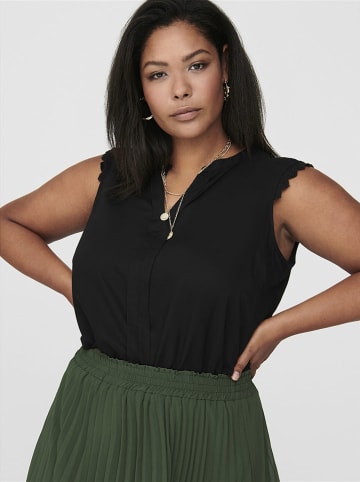 ONLY Carmakoma Bluse in Schwarz