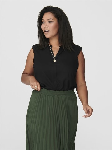 ONLY Carmakoma Bluse in Schwarz