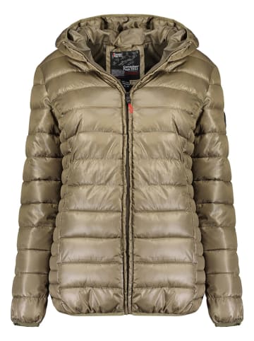 Canadian Peak Doorgestikte jas "Colombiana Hood" olijfgroen
