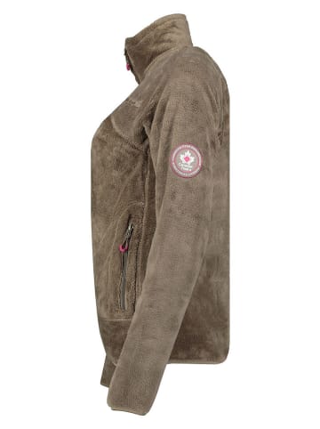 Canadian Peak Fleecejacke "Udilas" in Hellbraun