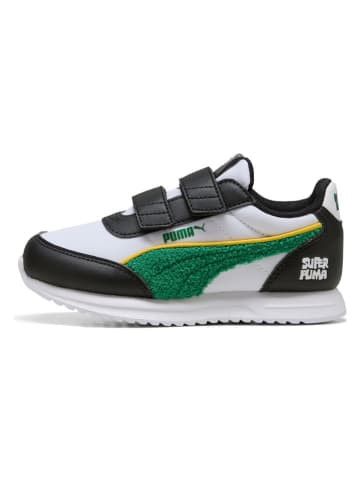 Puma Sneakersy "R78 Lightwind Super Puma" w kolorze biało-czarno-zielonym