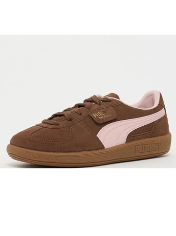 Puma Skórzane sneakersy "Palermo" w kolorze jasnobrązowym