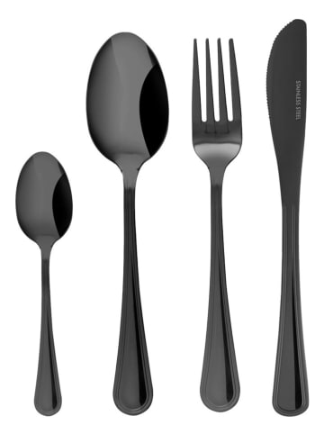 Vialli Design 24-delige bestekset zwart