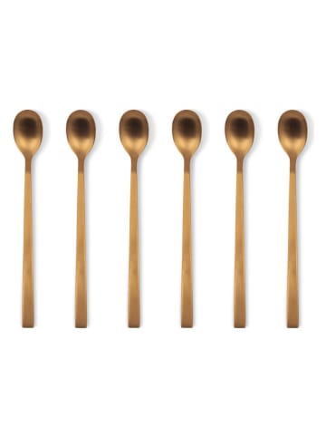 Vialli Design 6er-Set: Cocktaillöffel in Gold