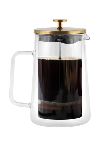 Vialli Design Teekanne "Diva" in Transparent/ Gold - 1 l