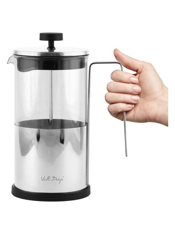 Vialli Design Theekan "Diamante" transparant/zilverkleurig - 1 l