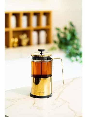 Vialli Design Theekan "Diamante" transparant/goudkleurig - 1 l