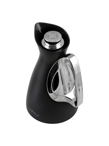 Vialli Design Thermokanne "Alessia" in Schwarz/ Silber - 1 l