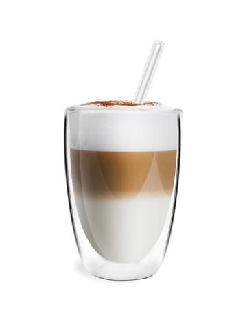 Vialli Design 13tlg. Set: Gläser mit Trinkhalmen