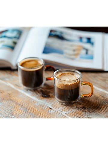 Vialli Design Kubki (2 szt.) w kolorze pomarańczowym - 80 ml