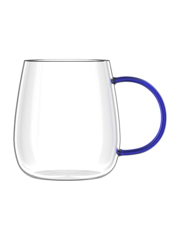 Vialli Design Szklanki (2 szt.) "Bolla" w kolorze niebieskim - 400 ml