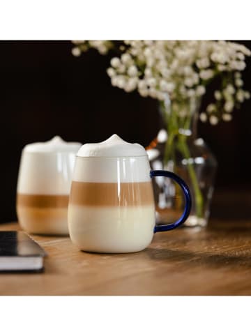 Vialli Design 2er-Set: Gläser "Bolla" in Transparent/ Blau - 400 ml