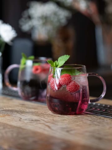 Vialli Design Szklanki (2 szt.) "Bolla" w kolorze jasnoróżowym - 400 ml